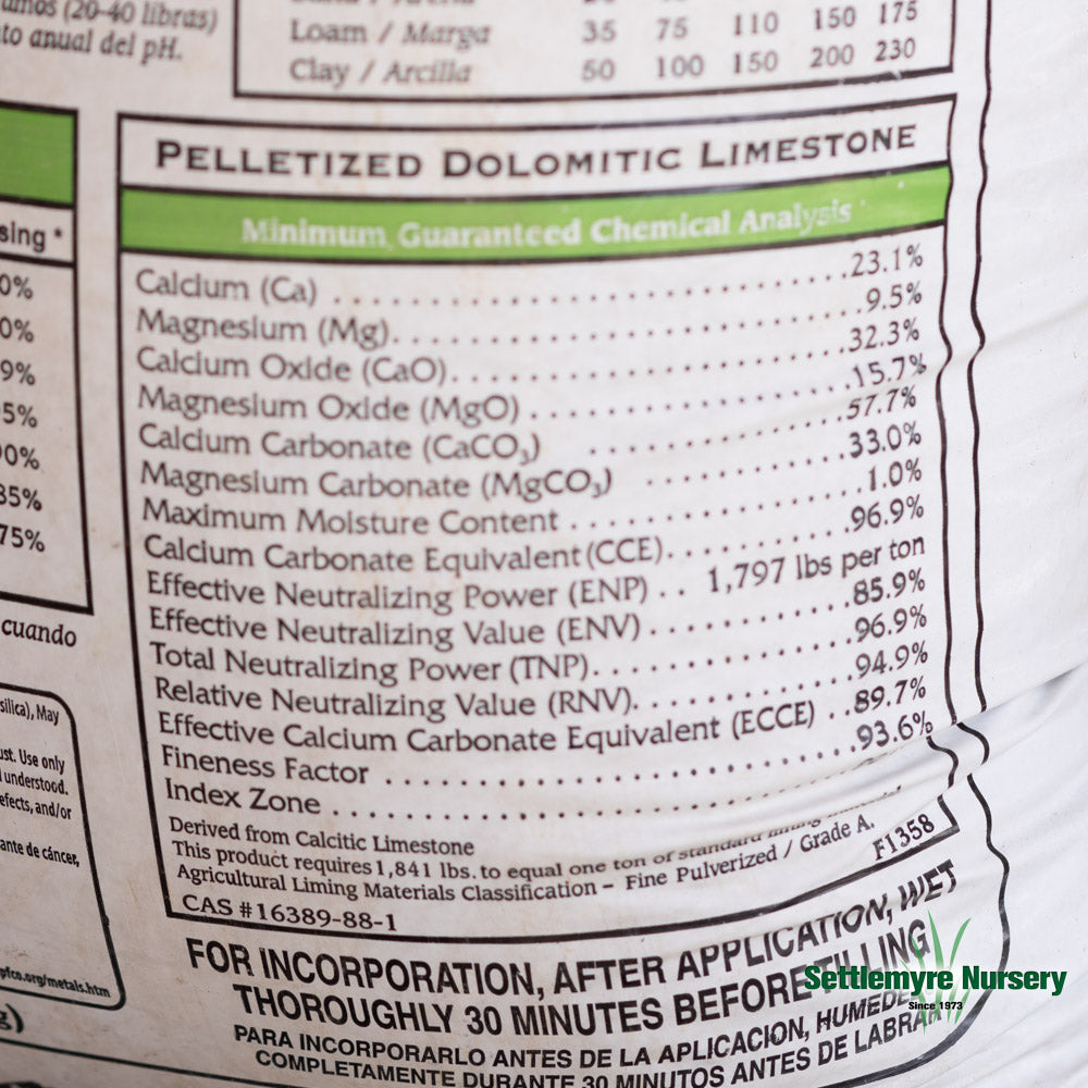 Lime #40 Pound Bag Dolomite Pellet