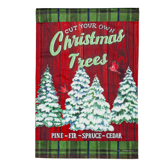 Christmas Tree Farm Garden Flag