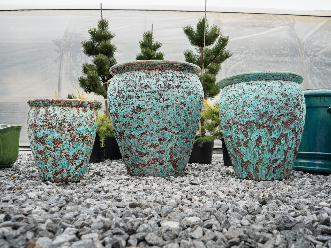 Pottery Water Jar Large 25 Atl Green