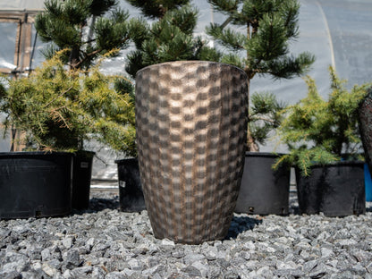 Hammered Jar MD Black Copper Pottery